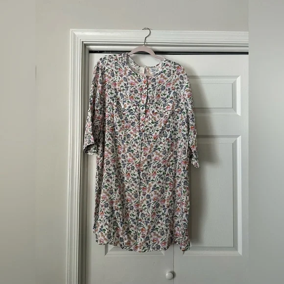 H&M | Dresses | Euc Hm Floral Button Down Knee Length Dress | Poshmark